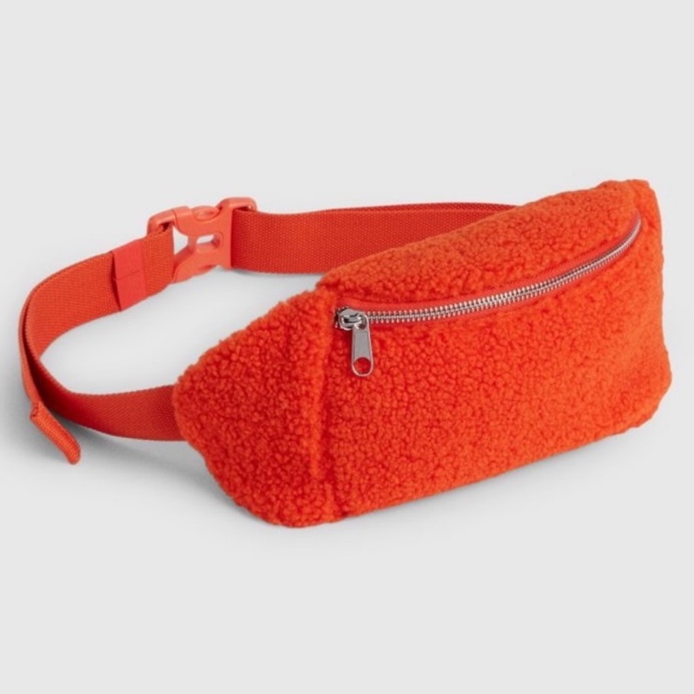 GAP orange fleece belt bag/Fanny pack